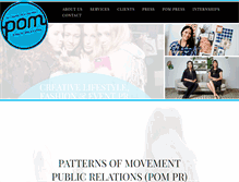 Tablet Screenshot of patternsofmovement.com
